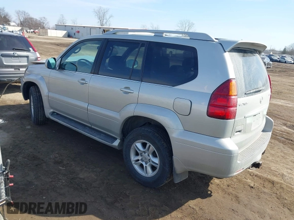 2005 Lexus GX 470 with VIN JTJBT20X250085307, listed as a IAAI auction lot 41783340 with 259,386 mi miles. Bid and sale history available at carsss.com. Image 3.