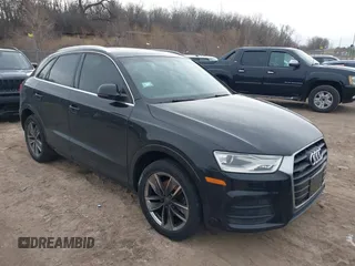 2017 Audi Q3 Premium Plus z VIN WA1JCCFS4HR000400, wystawiony jako IAAI lot #41539488 z przebiegiem 111 806 mil mil oraz . Historia ofert i sprzedaży dostępna na DreamBid. Obrazek 1.