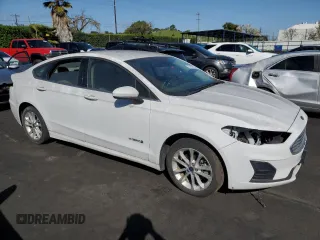 2019 Ford Fusion Hybrid SE with VIN 3FA6P0LU2KR188517, listed as a Copart auction lot 51855195 with Not Provided miles and Salvage Title. Bid and sale history available at carsss.com. Image 4.