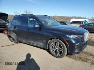 2022 BMW X7 xDrive40i with VIN 5UXCW2C02N9M84404, listed as a Copart auction lot 45557825 with 0 mi miles and Salvage Title. Bid and sale history available at carsss.com. Image 4.