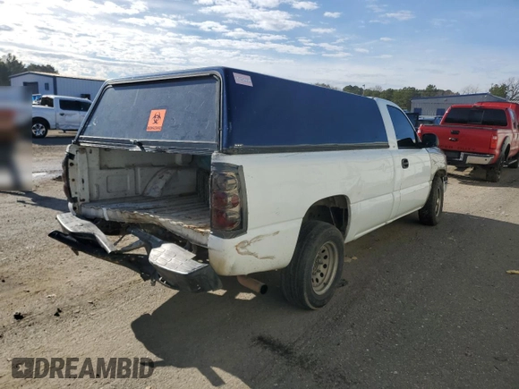 2004 Chevrolet Silverado 1500 Work Truck with VIN 1GCEC14V74Z320250, listed as a Copart auction lot 88318985 with 280,638 mi miles and Salvage Title. Bid and sale history available at carsss.com. Image 3.