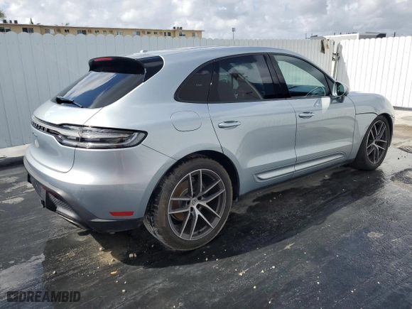 2024 Porsche Macan with VIN WP1AA2A59RLB07100, listed as a Copart auction lot 49866655 with 12,636 mi miles and Salvage Title. Bid and sale history available at carsss.com. Image 3.