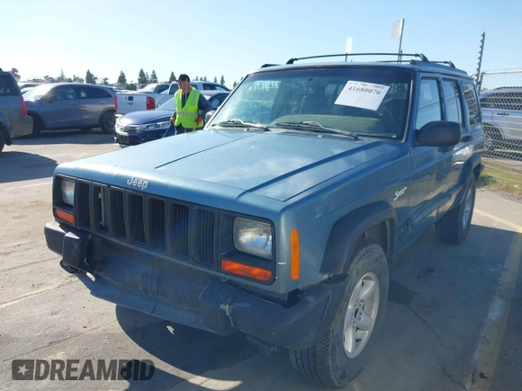 1998 Jeep Cherokee Sport with VIN 1J4FT68S0WL231959, listed as a IAAI auction lot 41680076 with 252,369 mi miles. Bid and sale history available at carsss.com. Image 18.
