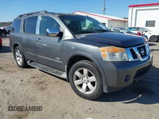 2008 Nissan Armada SE z VIN 5N1AA08C48N604869, wystawiony jako IAAI lot #41776117 z przebiegiem Nie podano mil oraz . Historia ofert i sprzedaży dostępna na DreamBid. Obrazek 1.