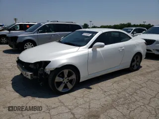 2010 Lexus IS 250 C with VIN JTHFF2C20A2514131, listed as a Copart auction lot 60163355 with 136,672 mi miles and Salvage title. Bid and sale history available at DreamBid. Image 1.