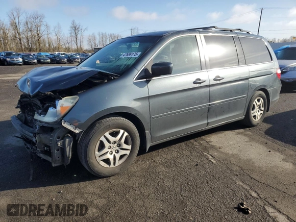 2006 Honda Odyssey EX with VIN 5FNRL38466B123934, listed as a Copart auction lot 47689175 with 201,943 mi miles and Salvage Title. Bid and sale history available at carsss.com. Image 1.