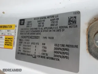 2014 Chevrolet Silverado 1500 Work Truck with VIN 1GCNCPEC4EZ206031, listed as a Copart auction lot 47536995 with 180,200 mi miles and Clean Title. Bid and sale history available at carsss.com. Image 12.