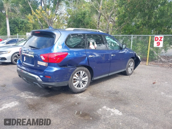 2019 Nissan Pathfinder SV with VIN 5N1DR2MN7KC619975, listed as a IAAI auction lot 39309211 with 120,658 mi miles and . Bid and sale history available at DreamBid. Image 4.