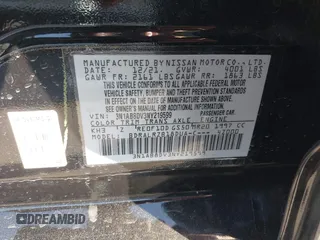 2022 Nissan Sentra SR with VIN 3N1AB8DV3NY219599, listed as a IAAI auction lot 41646582 with 32,192 mi miles. Bid and sale history available at carsss.com. Image 9.