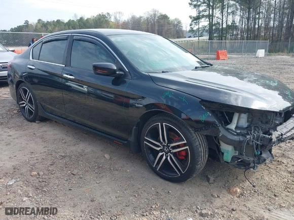 2016 Honda Accord Sedan Sport with VIN 1HGCR2F54GA209555, listed as a IAAI auction lot 41863092 with 219,154 mi miles. Bid and sale history available at carsss.com. Image 1.
