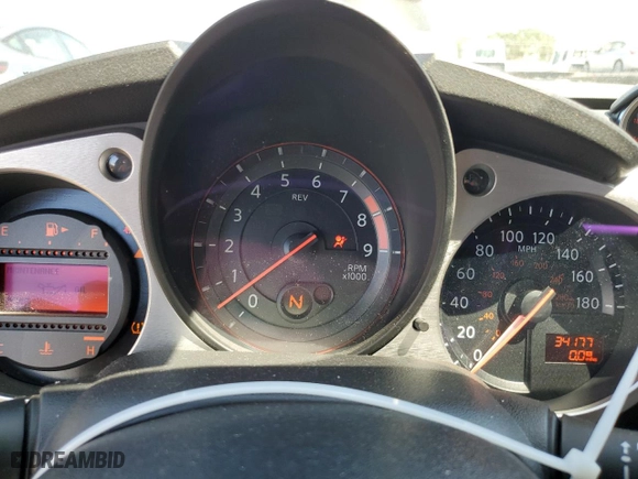 2020 Nissan 370Z Coupe with VIN JN1AZ4EH2LM823318, listed as a Copart auction lot 51087965 with 34,177 mi miles and Salvage Title. Bid and sale history available at carsss.com. Image 9.