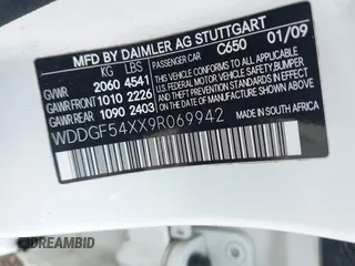 2009 Mercedes-Benz C 300 Sport с VIN WDDGF54XX9R069942, выставлен на аукционе IAAI как лот 42072983 с пробегом 159 064 миль миль и . История ставок и продаж доступна на DreamBid. Изображение 9.