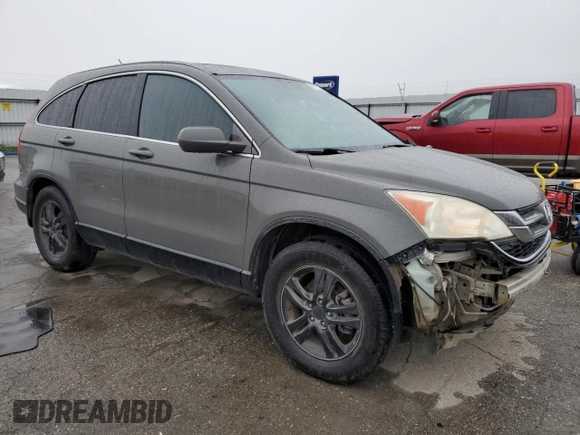 2011 Honda CR-V EX-L with VIN 5J6RE4H70BL039281, listed as a Copart auction lot 48977235 with 267,330 mi miles and Salvage Title. Bid and sale history available at carsss.com. Image 4.