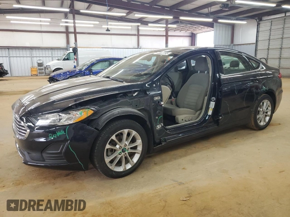 2020 Ford Fusion SE with VIN 3FA6P0HD7LR167429, listed as a Copart auction lot 48661195 with 54,170 mi miles and Salvage Title. Bid and sale history available at carsss.com. Image 1.