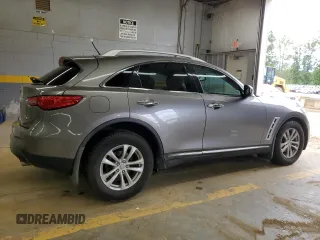 2009 Infiniti FX35 with VIN JNRAS18U29M100117, listed as a Copart auction lot 72066694 with 153,611 mi miles and Salvage Title. Bid and sale history available at carsss.com. Image 3.