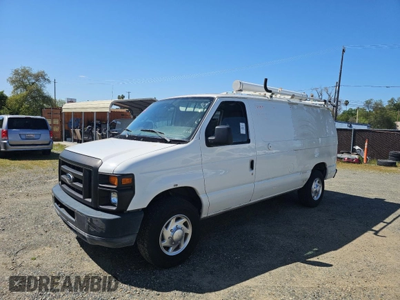 2010 Ford Econoline Cargo Commercial with VIN 1FTNE2EL4ADA10062, listed as a Copart auction lot 52039955 with 61,795 mi miles and Clean title. Bid and sale history available at DreamBid. Image 2.