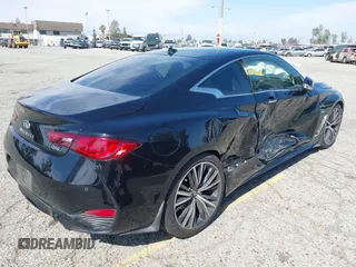 2020 Infiniti Q60 Luxe with VIN JN1EV7EK6LM340201, listed as a IAAI auction lot 42004201 with 26,489 mi miles and . Bid and sale history available at carsss.com. Image 4.