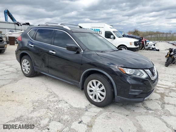 2017 Nissan Rogue S with VIN JN8AT2MT9HW130352, listed as a Copart auction lot 53436805 with 76,531 mi miles and Clean Title. Bid and sale history available at carsss.com. Image 4.