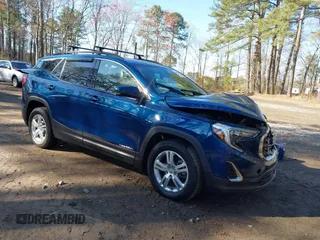 2020 GMC Terrain SLE with VIN 3GKALMEV5LL230796, listed as a IAAI auction lot 41880199 with 39,985 mi miles. Bid and sale history available at carsss.com. Image 1.