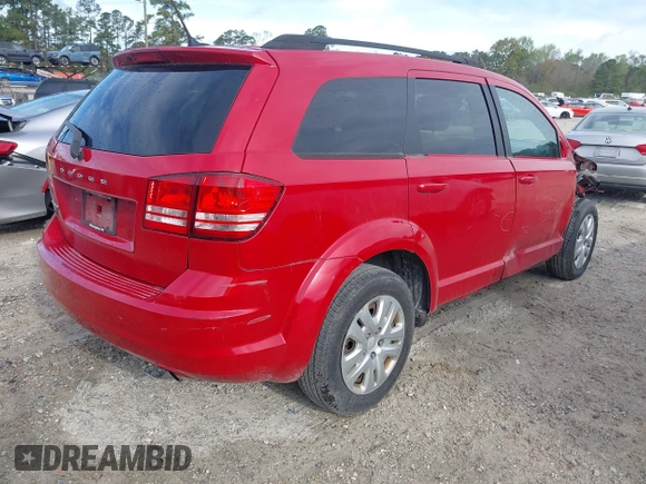 2018 Dodge Journey SE with VIN 3C4PDCAB0JT208761, listed as a IAAI auction lot 41918737 with 117,327 mi miles and . Bid and sale history available at carsss.com. Image 4.