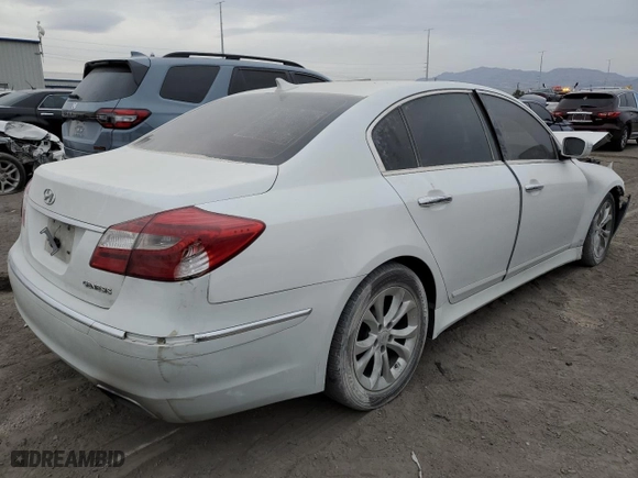 2013 Hyundai Genesis 3.8L with VIN KMHGC4DD8DU243494, listed as a Copart auction lot 42259105 with 132,883 mi miles and Salvage Title. Bid and sale history available at carsss.com. Image 3.
