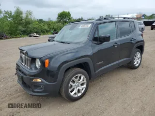 2018 Jeep Renegade Latitude with VIN ZACCJBBB2JPJ38281, listed as a Copart auction lot 63505975 with 83,839 mi miles and Salvage title. Bid and sale history available at DreamBid. Image 1.