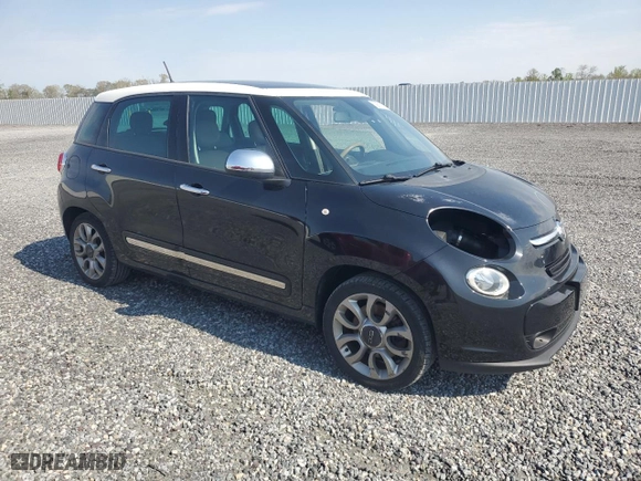 2014 FIAT 500L Lounge with VIN ZFBCFACH4EZ012256, listed as a Copart auction lot 52956725 with 114,014 mi miles and Salvage Title. Bid and sale history available at carsss.com. Image 4.