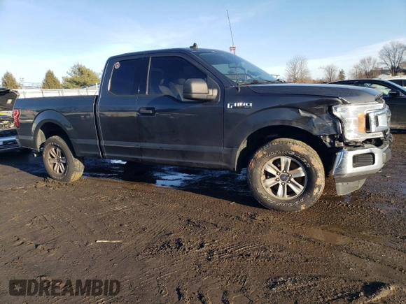 2019 Ford F-150 XL with VIN 1FTFX1E54KFA92939, listed as a Copart auction lot 88313605 with 59,262 mi miles and Salvage title. Bid and sale history available at DreamBid. Image 4.