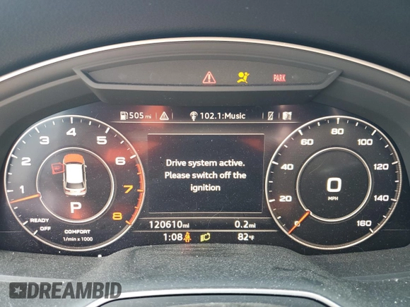 2018 Audi Q7 Prestige with VIN WA1VAAF71JD017682, listed as a Copart auction lot 58713945 with 120,610 mi miles and Salvage title. Bid and sale history available at DreamBid. Image 9.
