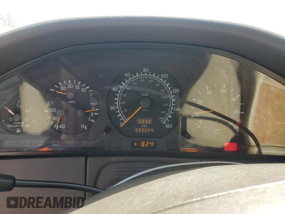1997 Mercedes-Benz S-Class with VIN WDBGA33G2VA340711, listed as a Copart auction lot 52647695 with 90,224 mi miles and Salvage Title. Bid and sale history available at carsss.com. Image 9.
