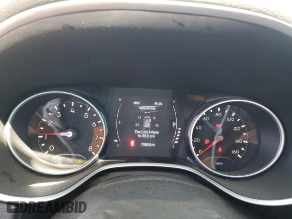 2017 Jeep Compass Sport z VIN 3C4NJCABXHT643474, wystawiony jako Copart lot #53654615 z przebiegiem 79 855 mil mil oraz Szkoda całkowita • Salvage title. Historia ofert i sprzedaży dostępna na DreamBid. Obrazek 9.