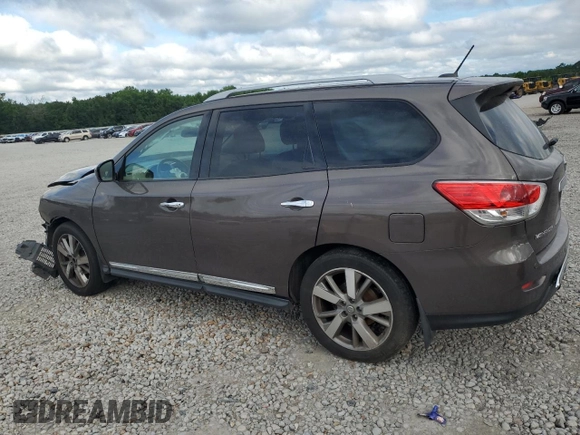 2016 Nissan Pathfinder Platinum с VIN 5N1AR2MN7GC620411, выставлен на аукционе Copart как лот 58701515 с пробегом 157 726 миль миль и Списание • Salvage title. История ставок и продаж доступна на DreamBid. Изображение 2.