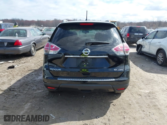2015 Nissan Rogue SL with VIN 5N1AT2MV6FC787987, listed as a IAAI auction lot 41888650 with 140,600 mi miles. Bid and sale history available at carsss.com. Image 16.