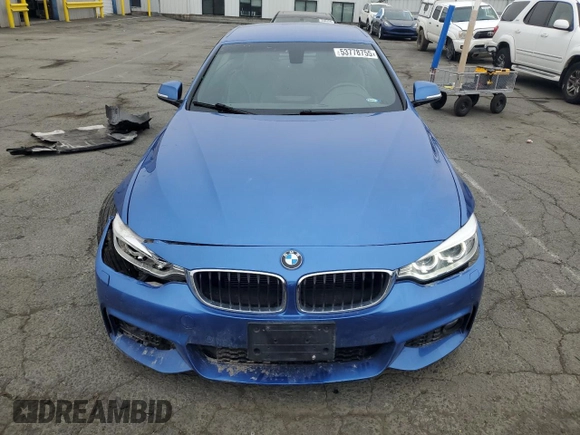 2015 BMW 4 Series 428i with VIN WBA3V7C54FP771931, listed as a Copart auction lot 53778755 with 51,411 mi miles and Salvage Title. Bid and sale history available at carsss.com. Image 5.