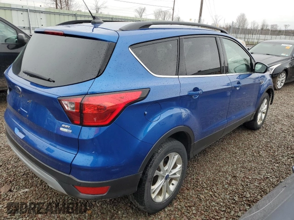 2019 Ford Escape SEL with VIN 1FMCU9HD9KUA31400, listed as a Copart auction lot 52515125 with 101,245 mi miles and Salvage Title. Bid and sale history available at carsss.com. Image 3.