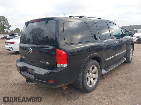 2011 Nissan Armada SV with VIN 5N1BA0ND8BN605841, listed as a IAAI auction lot 41510554 with 212,335 mi miles and . Bid and sale history available at DreamBid. Image 4.