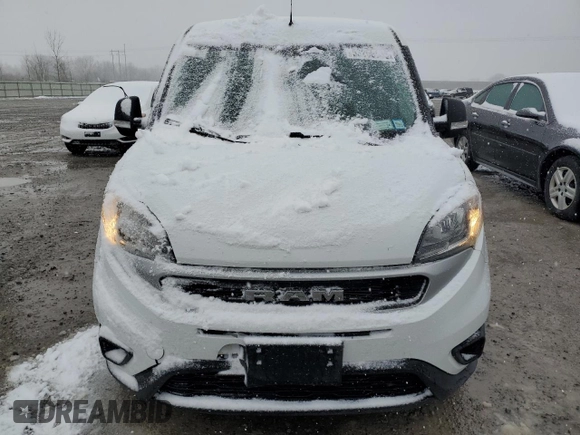 2022 Ram ProMaster City Cargo Tradesman with VIN ZFBHRFAB4N6W28596, listed as a Copart auction lot 59241035 with 34,716 mi miles and Salvage title. Bid and sale history available at DreamBid. Image 5.