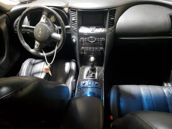 2014 Infiniti QX70 with VIN JN8CS1MW3EM413093, listed as a Copart auction lot 44106705 with 106,511 mi miles and Salvage title. Bid and sale history available at DreamBid. Image 8.