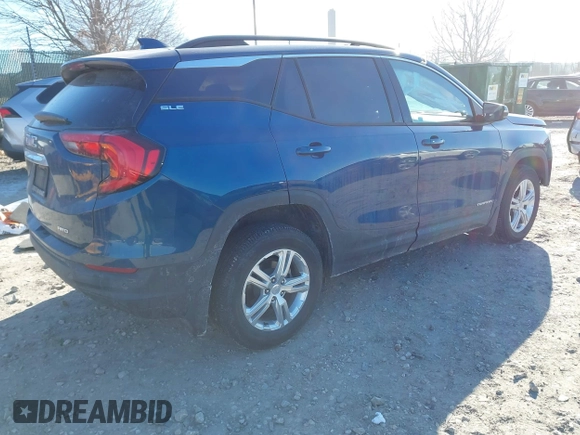 2020 GMC Terrain SLE with VIN 3GKALTEV0LL303955, listed as a IAAI auction lot 41330389 with 26,856 mi miles. Bid and sale history available at carsss.com. Image 4.