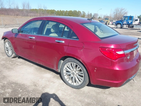 2012 Chrysler 200 Limited with VIN 1C3CCBCG9CN107519, listed as a IAAI auction lot 41779884 with 149,608 mi miles. Bid and sale history available at carsss.com. Image 3.
