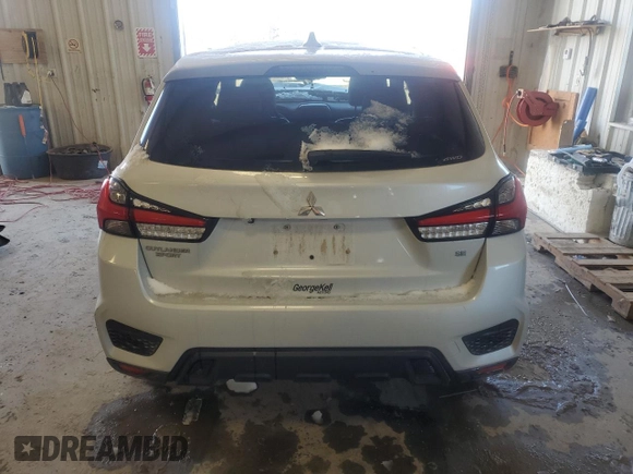 2022 Mitsubishi Outlander Sport ES with VIN JA4ARUAU8NU008425, listed as a Copart auction lot 46080605 with 0 mi miles and Clean Title. Bid and sale history available at carsss.com. Image 6.