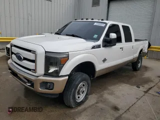 2014 Ford F-250 XL with VIN 1FTBF2AT5EEA57641, listed as a Copart auction lot 53980825 with 188,706 mi miles and Salvage title. Bid and sale history available at DreamBid. Image 1.