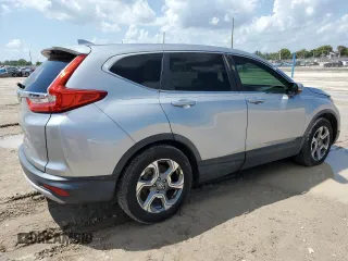 2017 Honda CR-V EX-L with VIN 5J6RW1H88HL000614, listed as a Copart auction lot 51646085 with 52,695 mi miles and Salvage Title. Bid and sale history available at carsss.com. Image 3.