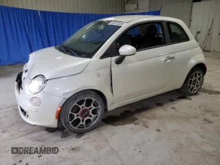 2012 FIAT 500 Pop with VIN 3C3CFFAR5CT349002, listed as a Copart auction lot 53373255 with 110,337 mi miles and Salvage title. Bid and sale history available at DreamBid. Image 1.