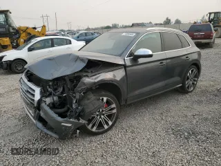 2018 Audi SQ5 Premium Plus with VIN WA1A4AFYXJ2154047, listed as a Copart auction lot 71085584 with 64,018 mi miles and Salvage Title. Bid and sale history available at DreamBid. Image 1.