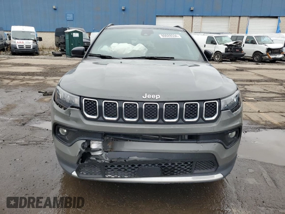 2023 Jeep Compass Limited with VIN 3C4NJDCN6PT561222, listed as a Copart auction lot 80028534 with 24,002 mi miles and Salvage Title. Bid and sale history available at carsss.com. Image 5.