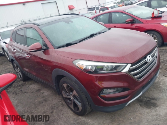 2016 Hyundai Tucson Limited z VIN KM8J3CA27GU114492, wystawiony jako IAAI lot #42361906 z przebiegiem 105 061 mil mil oraz . Historia ofert i sprzedaży dostępna na DreamBid. Obrazek 1.