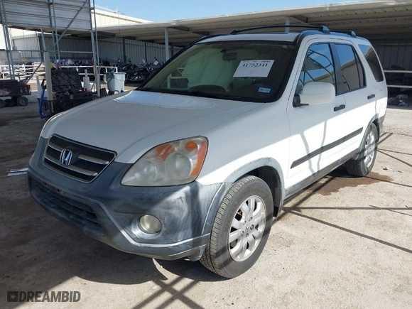 2005 Honda CR-V EX with VIN JHLRD78845C025264, listed as a IAAI auction lot 41752341 with 196,753 mi miles. Bid and sale history available at carsss.com. Image 2.