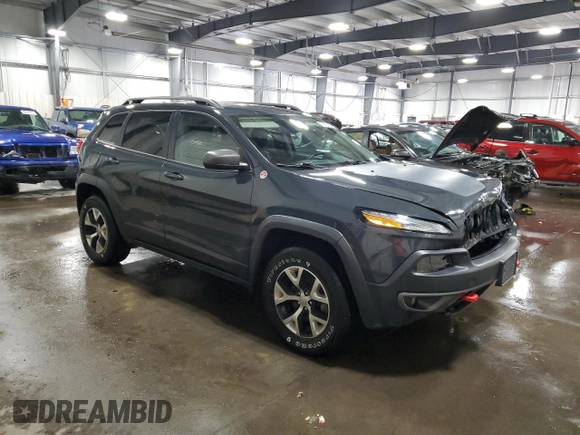 2017 Jeep Cherokee Trailhawk L Plus with VIN 1C4PJMBB8HW517248, listed as a Copart auction lot 79515134 with 78,928 mi miles and Salvage Title. Bid and sale history available at carsss.com. Image 4.