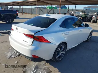 2017 Lexus IS with VIN JTHBA1D2XH5052532, listed as a IAAI auction lot 41623811 with 108,347 mi miles. Bid and sale history available at carsss.com. Image 4.